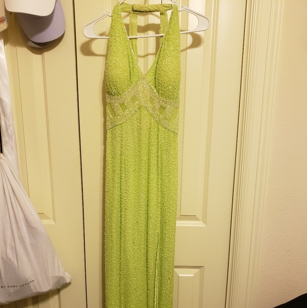 Fun beaded long gown!
